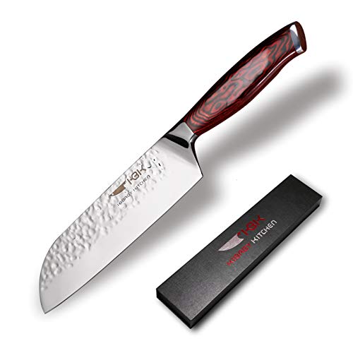 KEEMAKE Japanese Chef Knife, Sharp Kitchen Knife Japanese 440C Steel