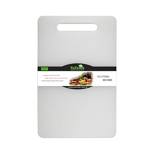 Fotouzy Plastic Utility Cutting Board with Handles, Food Safe PP Material, BPA  Free, Dishwasher Safe, Thick Chopping Board