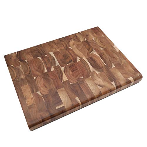 Kitory Heavy Duty Cutting Boards - Large Size Acacia Wood Board - Ultra Thick Kitchen Cutting Board-Ideal for Butchers