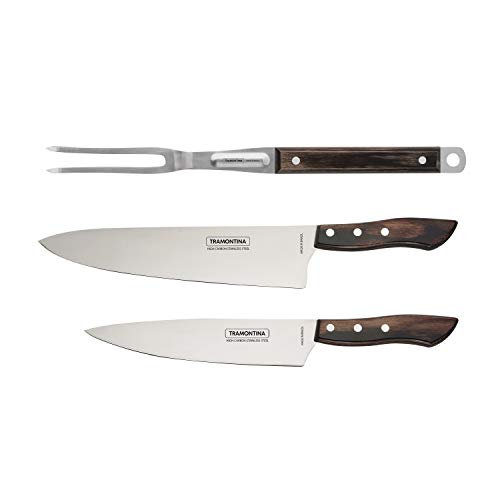 Tramontina 2 Pk - 2 Pc Chef's Knife Set & Grill Fork - 80015/002DS