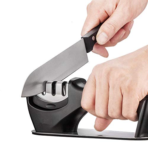 NUOTEN Kitchen Knife Sharpener For Blunted Blades | 3-Stage Knife Repair Accessory | Knife Restore Sharpening Tool With Non-Slip