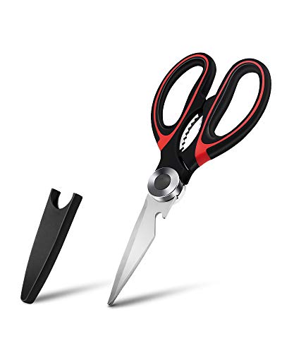 Kitchen Scissors, Prinoff Ultra Sharp Heavy Duty Kitchen Shears Dishwasher  Safe Stainless Steel Multi-function Cooking Shears