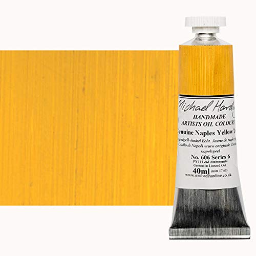 Michael Harding Artist Oil Colors - Genuine Naples Yellow Dark 40ml Tube