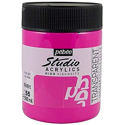 Pebeo Studio Acrylics HV 500 ml Azo Pink, Jars
