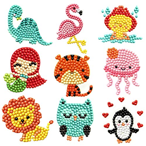 Sinceroduct 64 PCS 5D DIY Diamond Painting Stickers Kits for Kids and Adult  Beginners, Stick-Shaped Paint Marked with