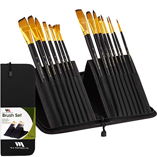 W.A. Portman WA Portman Painting Brush Set - Oil Paint Brush Set