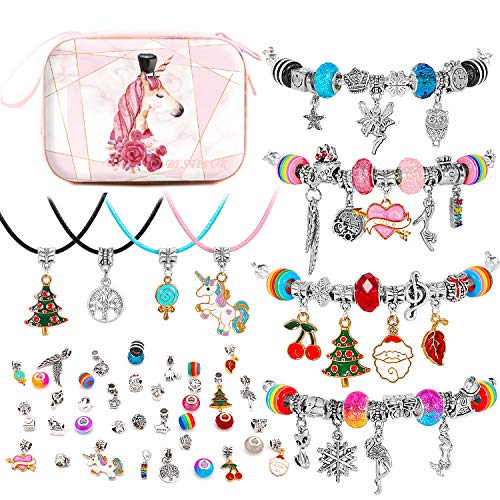 Charm Bracelet Making Kit for Teens Girls,Super Cute Jewelry