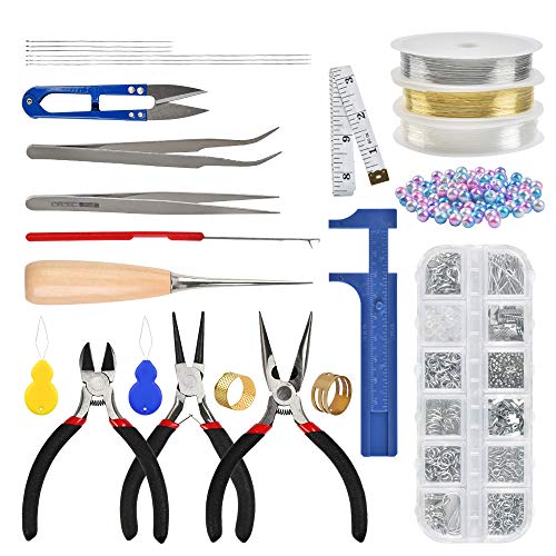BUYGOO Jewelry Making Supplies Kit with Jewelry Tools, Jewelry Wires and  Jewelry Findings for Jewelry Repair