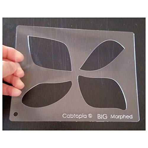 Cabtopia - Lapidary Jewelry Design Template Stencil"Big Morphed"