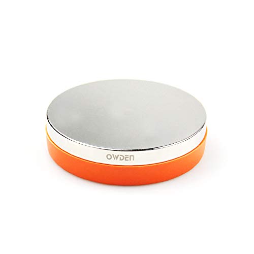 OWDEN Professional Steel Bench Blockï¼ˆNo Rebound), Metal Bench Block for Jewelry Stamping Tool,(Diameter: 3 Inches, Height: