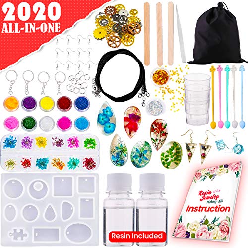 Goody King GoodyKing Resin Jewelry Making Starter Kit - Resin Kits for  Beginners with Molds and Resin Jewelry Making Supplies - Silicone