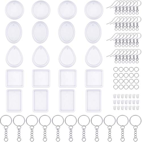 Willbond 160 Pieces Resin Earring Molds Set Silicone Pendant