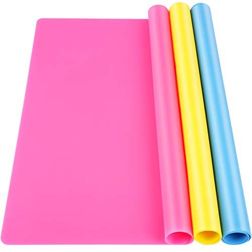 LEOBRO 3 Pack A3 Large Silicone Sheets for Crafts Resin Jewelry Casting  Molds, Nonstick Silicone Sheet Craft Mat