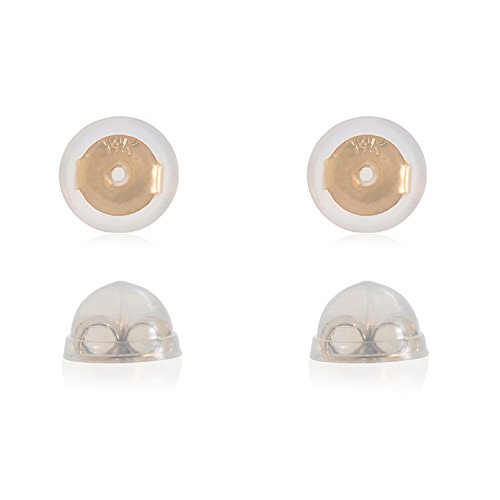 UNIVERSAL EZ BACK Universal EZback Earring Backs Soft Clear