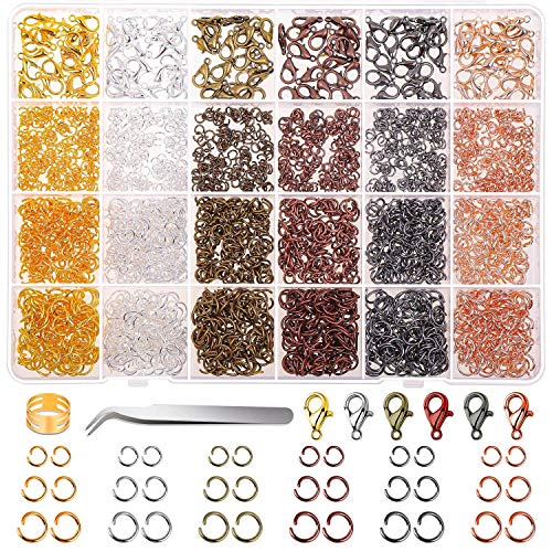 Jump Rings for Jewelry Making, Cridoz 2340Pcs Open Jump Rings and