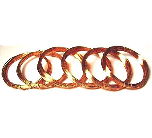 Copper Wire USA Assorted Sizes Dead Soft Copper Wire 18,20,22,24,26,28 Ga / 10 Ft Each- Craft - Hobby - Jewelry Making - Wire Wrapping