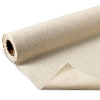 Mybecca Unprimed Cotton Canvas Fabric 7oz Natural Duck Cloth 63" Wide, Sold by The Yard