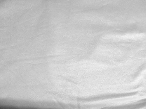 Koshtex Inc. White Pleather (Shiny Faux Leather) Apparel Fabric by The Yard Non Stretch