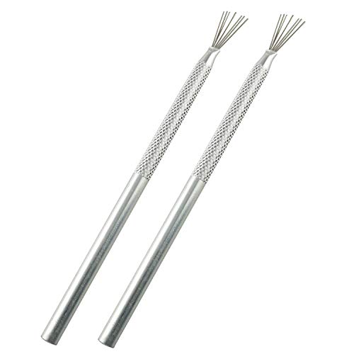 Tegg Clay Needle Tool 2PCS Feather Wire Texture Tool for Clay Sculpting Texturing Modeling
