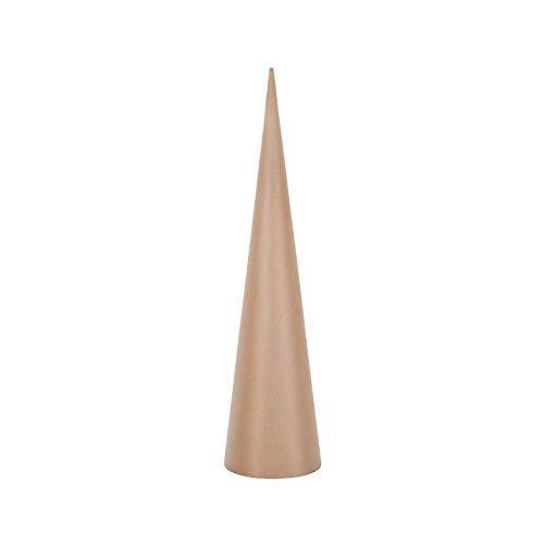 Darice Paper Mache Open Bottom Cone 13-3/4 x 5 inches (12-Pack) 2873-312