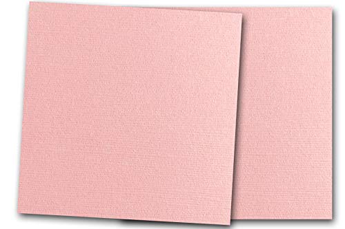 Discount Cardstock Premium Linen Textured Pink Carnation Card Stock 20 Sheets - Matches Martha Stewart Pink Carnation - Great for Scrapbooking,
