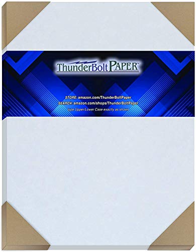 ThunderBolt Paper 100 Light Blue Old Age Parchment 60# Paper Sheets - 8.5" X 11" (8.5X11 Inches) Standard Letter|Flyer Size - 60 lb/Pound