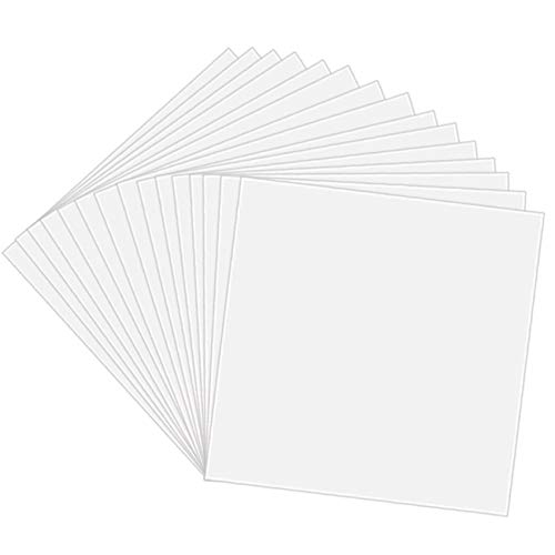 LEVOSHUA 10 Pack 4 Mil Clear Mylar Stencil Sheets, 12 x 12 Blank Stencils,  Reusable Template Material, Make Your Own Stencil