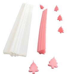 EchoDone Christmas Tree Tube Column Silicone Soap Candle Mold Embed Soap Making Supplies Silicone Mold for Soap