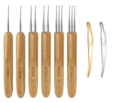 AVIDE Dreadlock Crochet Hook Tool, 13 Pcs Crochet Needle