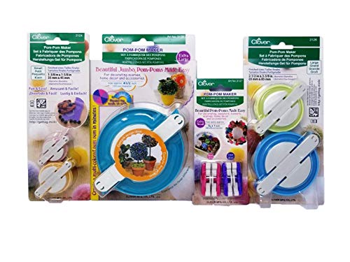 Clover Pom Pom Maker Set ~Includes All 7 Different Sizes!