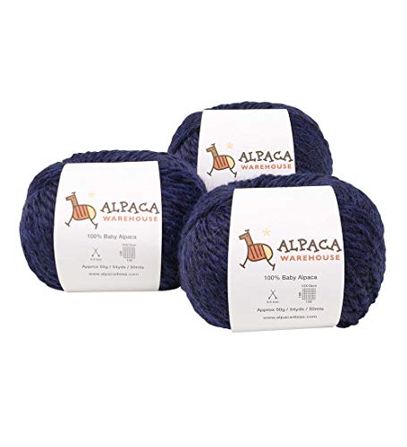 100% Alpaca Yarn Wool Set Of 3 Skeins Bulky Weight