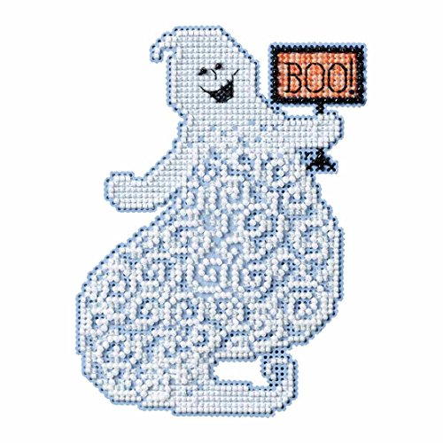 Mill Hill Eerie Ghost Beaded Halloween Cross Stitch Kit Mill Hill 2017 Ghost Trilogy MH191721