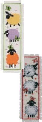 LGS 2 Item Cross Stitch Bookmark Kit Bundle : Sheep !