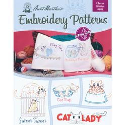 Aunt Martha's Aunt Marthas clever Kitties Embroidery Transfer Pattern Book Kit