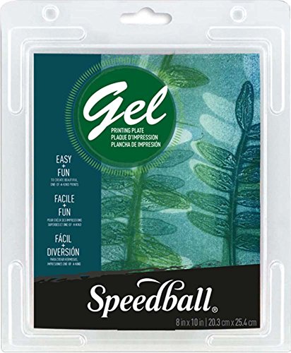 Speedball 8 X 10 Gel Printing Plate, 8" x 10", Clear