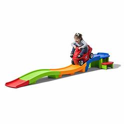 Step 2 Step2 Up & Down Roller Coaster Toy for Kids, Ride On Push Car, Indoor/Outdoor Playset, Toddler Ages 2-5 Years Old, Compact Stora