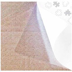 PUZZLE EZ Puzzle Glue Sheets Clear 4 Extra Large Thick Jigsaw Puzzle Saver Peel and Stick No Mess Adhesive Backing to