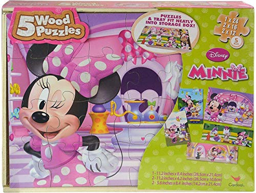 Disney Minnie 5 Wood Puzzle Box