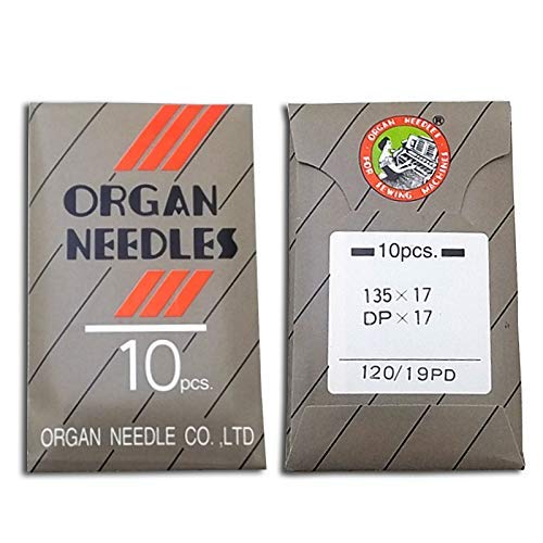 SHARP SEWING 20 Organ Titanium 135x17 DPx17 Walking Foot Regular Sharp Industrial Sewing Needle ~ Multiple Sizes! (Metric Size 180/24)