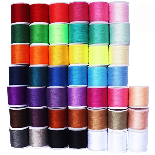 MOYYON 45 spools Sewing Thread Kits Polyester for Hand & Machine Sewing  Total 4500yards