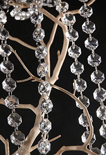Serdokntbig 33 Feet Acrylic Crystal Garland Hanging Diamond