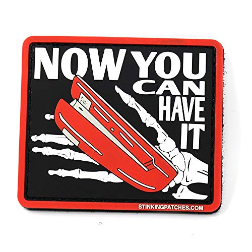 Stinking Patch Co. Now You Can Have It PVC Rubber Tactical Patch, Office  Space Red Stapler Inspired