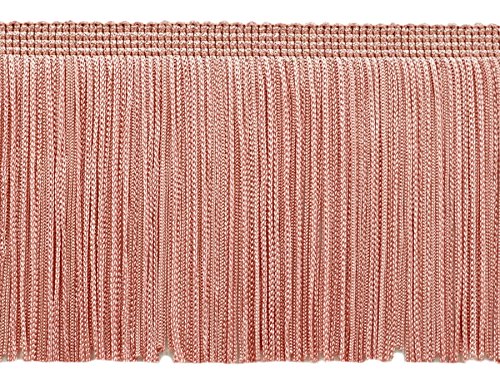 DCOPRO 4 Inch Chainette Fringe Trim, Style# CF04 Color: Light Rose Pink - 07, Sold by The Yard