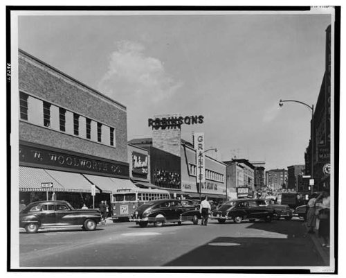 Infinite Photographs Photo: East Main Street, Waterbury, Connecticut, UFO 18 June 1954 . Size: 8x10 (approximately)