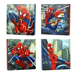 Marvel Idea Nuova Marvel Spider-Man Canvas Wall Art (4-Piece)