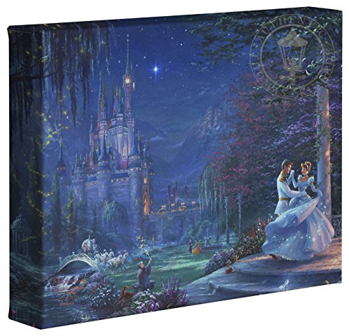 Thomas Kinkade Studios Cinderella Dancing in the Starlight 8 x 10 Gallery Wrapped Canvas