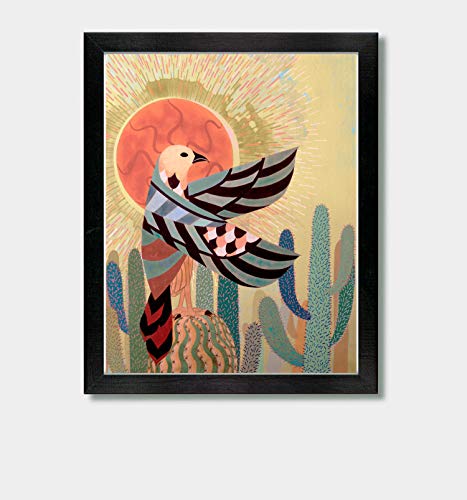 Jason Smith Art Rise With The Sun - by Artist Jason Smith - Hawk Print, Mexican Folk Art, Mexican, Southwestern Decor, Southwest, Arizona,