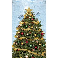 WOWindow Posters Window Poster Christmas Christmas Tree with Frosted Background by WOWindows USA-Made USA-Made Decoration Includes 1 Reusable