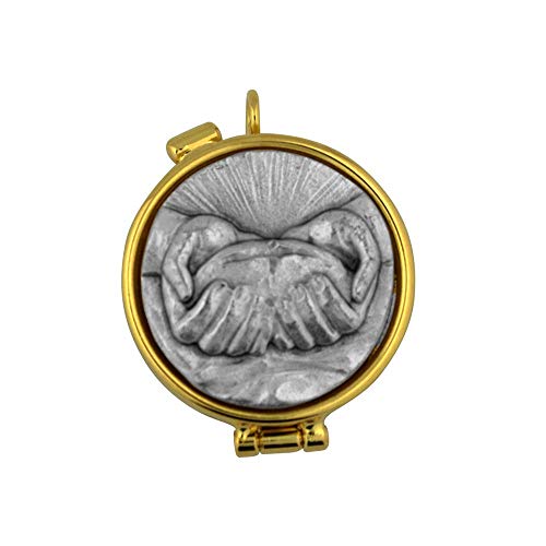 Casula Communion PYX | 2 Sizes and 20+ Styles Made in Italy (Bread Offering - Pewter, Small - 2")