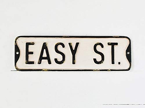 PD Home Vintage Street Sign (Easy St)